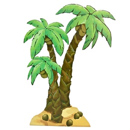 Jungle Palm Trees Kit (set of 2)