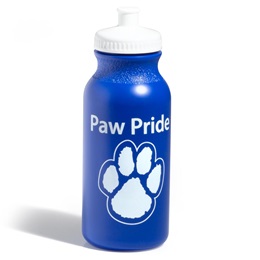 Paw Pride Water Bottle - Blue/White
