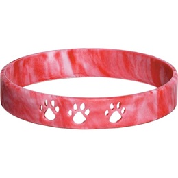 Cut Out Paw Wristband - Red