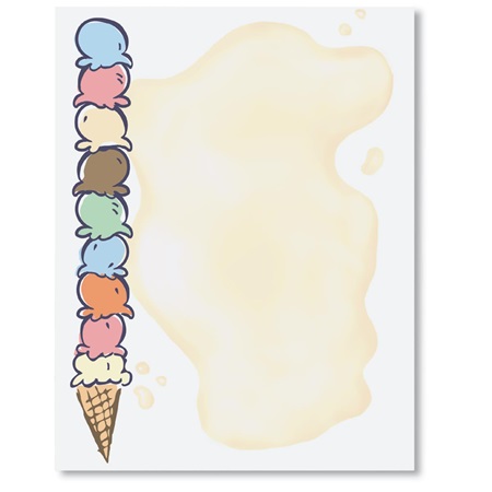 Ice Cream Cones Printable Paper | Anderson's