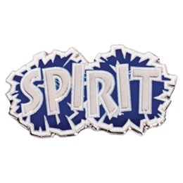 Blue and Silver Spirit Poms Pin