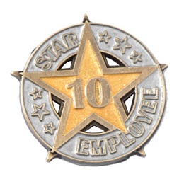 Ten-Year Star Employee Pin