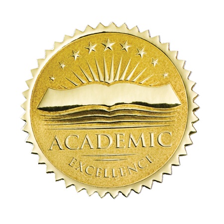Gold Foil Certificate Seals Academic Excellence Anderson #39 s