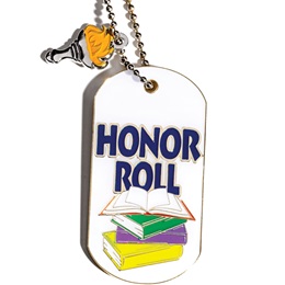 Dog Tag With Charm - Honor Roll