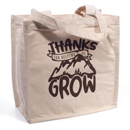 Thanks For Helping Us Grow Heavyweight Tote Bag
