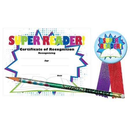 Certificate Award Set - Super Reader | Anderson's