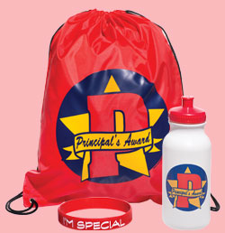 Full-color Backpack Award Set - Principal's Award Star