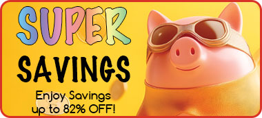 Save up to 82% with Super Savings