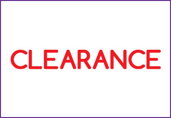 Check out our clearance section