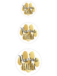 Paw-some Teacher Gift Tags