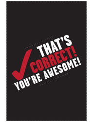 That's Correct! You're Awesome! Pen Card Holder