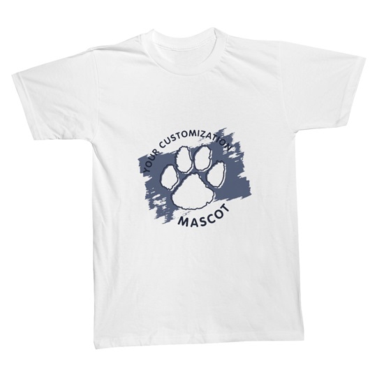 White Dog Paw Print Shirt