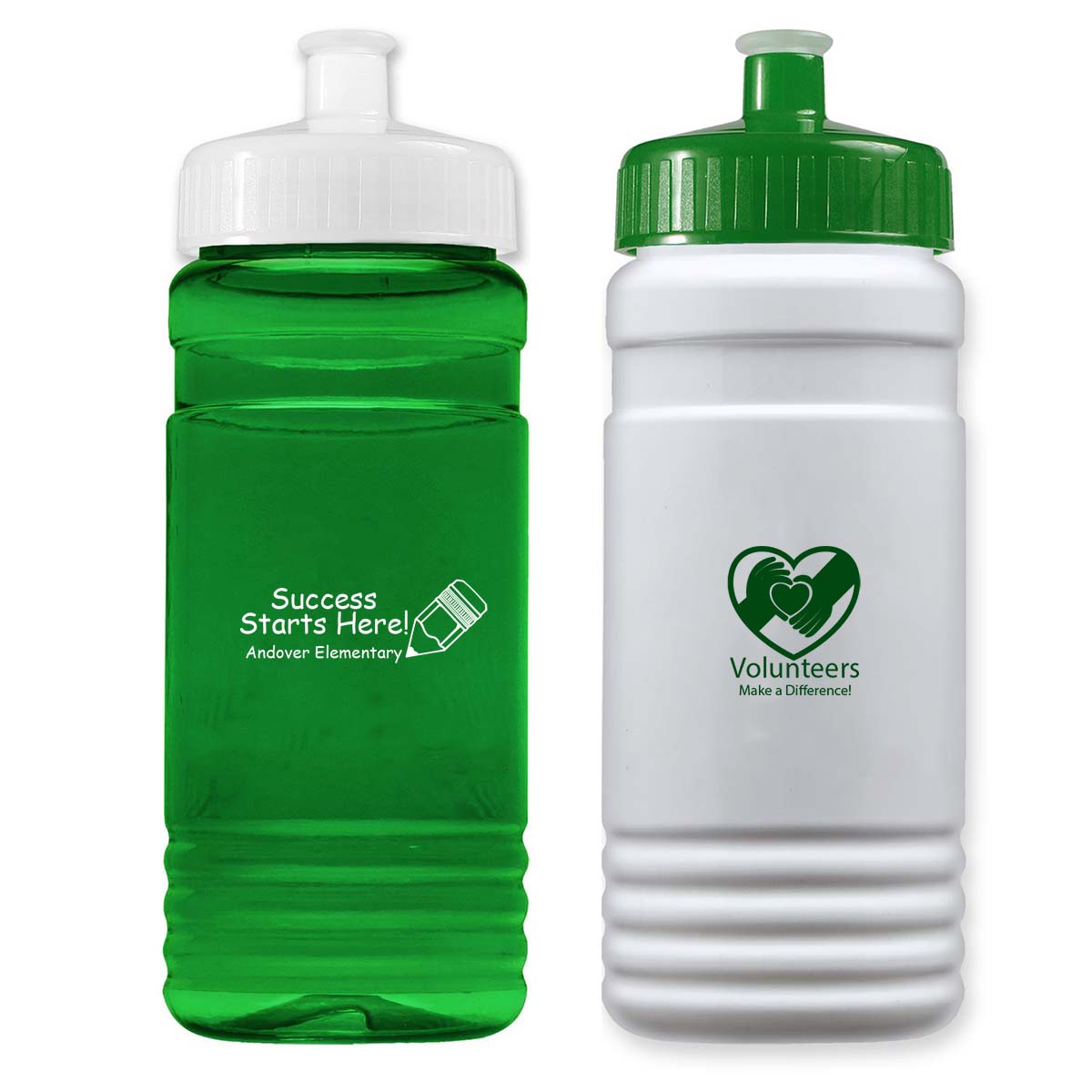 20 Oz Translucent Sports Water Bottles