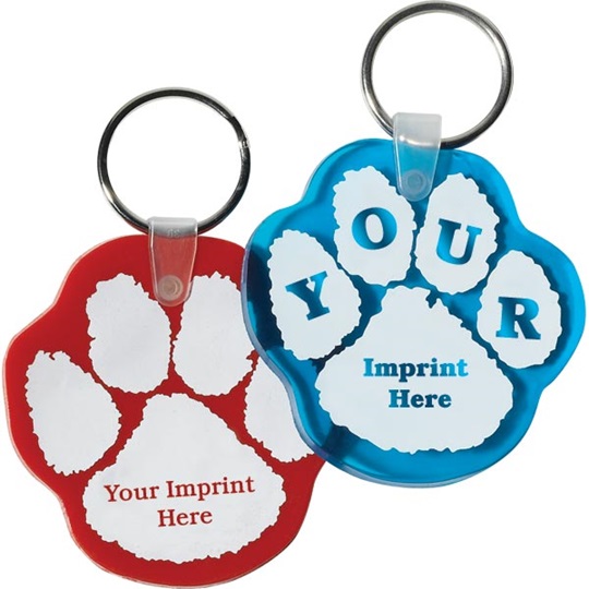 Custom Paw Shaped Key Chain It s Elementary