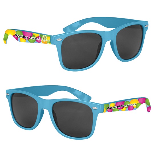 Full color Custom Malibu Sunglasses Bookworm Reading Award It s Elementary