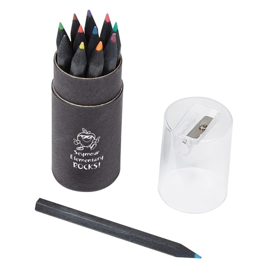 Colored Pencil Custom Set With Sharpener It s Elementary