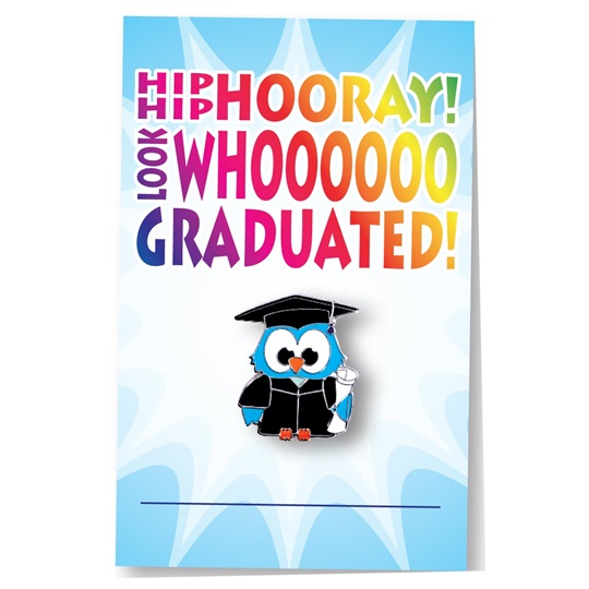 Pin Card - Graduation/Owl | It's Elementary