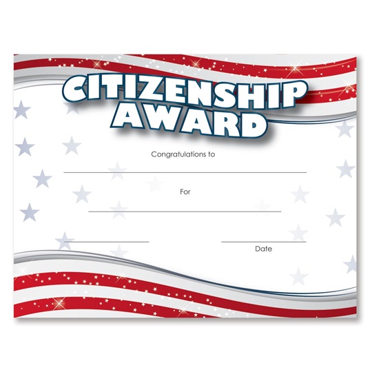 Good Citizenship Certificate Super Citizen Award Certificate Template