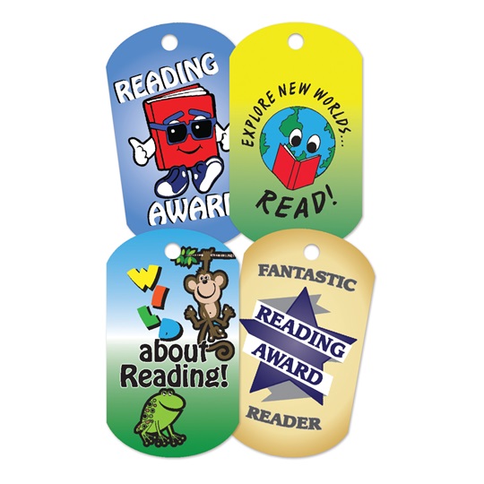 Dog tags with top pictures on them