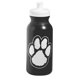 Paw Water Bottle - Black/White