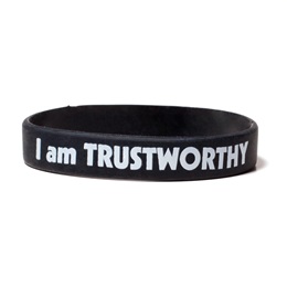I Am Trustworthy Silicone Wristband