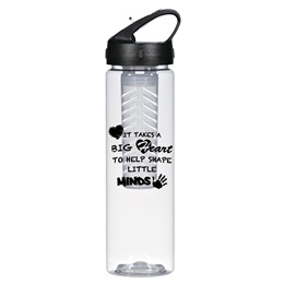 It Takes a Big Heart to Help Shape Little Minds Water Bottle by