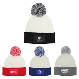 Custom Color Pop Beanie with Pom