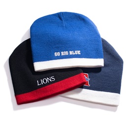Custom Knit Beanie with Wide Stripe