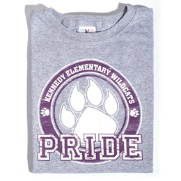Paw Pride Youth T-Shirt - Purple Design