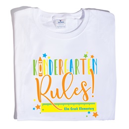 Kindergarten Rules Custom T-Shirt