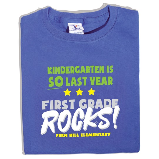 1st Grade Rocks Custom T Shirt It S Elementary
