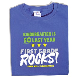 1st Grade Rocks Custom T-Shirt