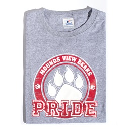 Paw Pride Adult T-Shirt - Red Design