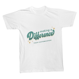 Making A Difference Custom Adult T-Shirt