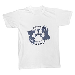 White Paw Print Custom Youth T-Shirt