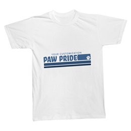 Paw Pride Stripes Custom Adult T-Shirt