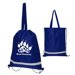 Double Feature Custom Drawstring Bag