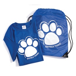 Paw Custom Royal Blue T-Shirt Set