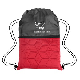 Quilted Drawstring Backpack
