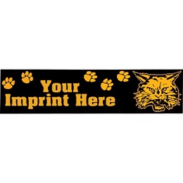 Custom Rectangle Bumper Sticker - 3" x 11 1/2"