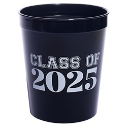Class of 2025 Black and White Stadium Cup