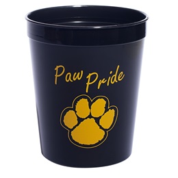 Black and Gold Paw Pride Stadium Cup