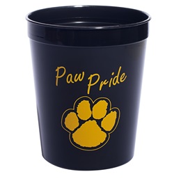 Black and Gold Paw Pride Fun Cup