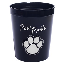Black and White Paw Pride Fun Cup
