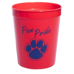 Red and Blue Paw Pride Stadium Cup