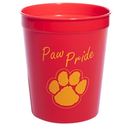 Red and Gold Paw Pride Fun Cup
