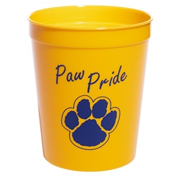 Yellow and Blue Paw Pride Fun Cup