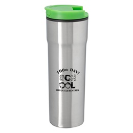 Stainless Steel Tumbler with Colored Lid