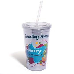 Custom Super Sparkling Tumbler - Reading Award