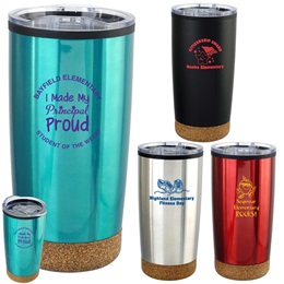 Custom Cork Bottom Travel Tumbler